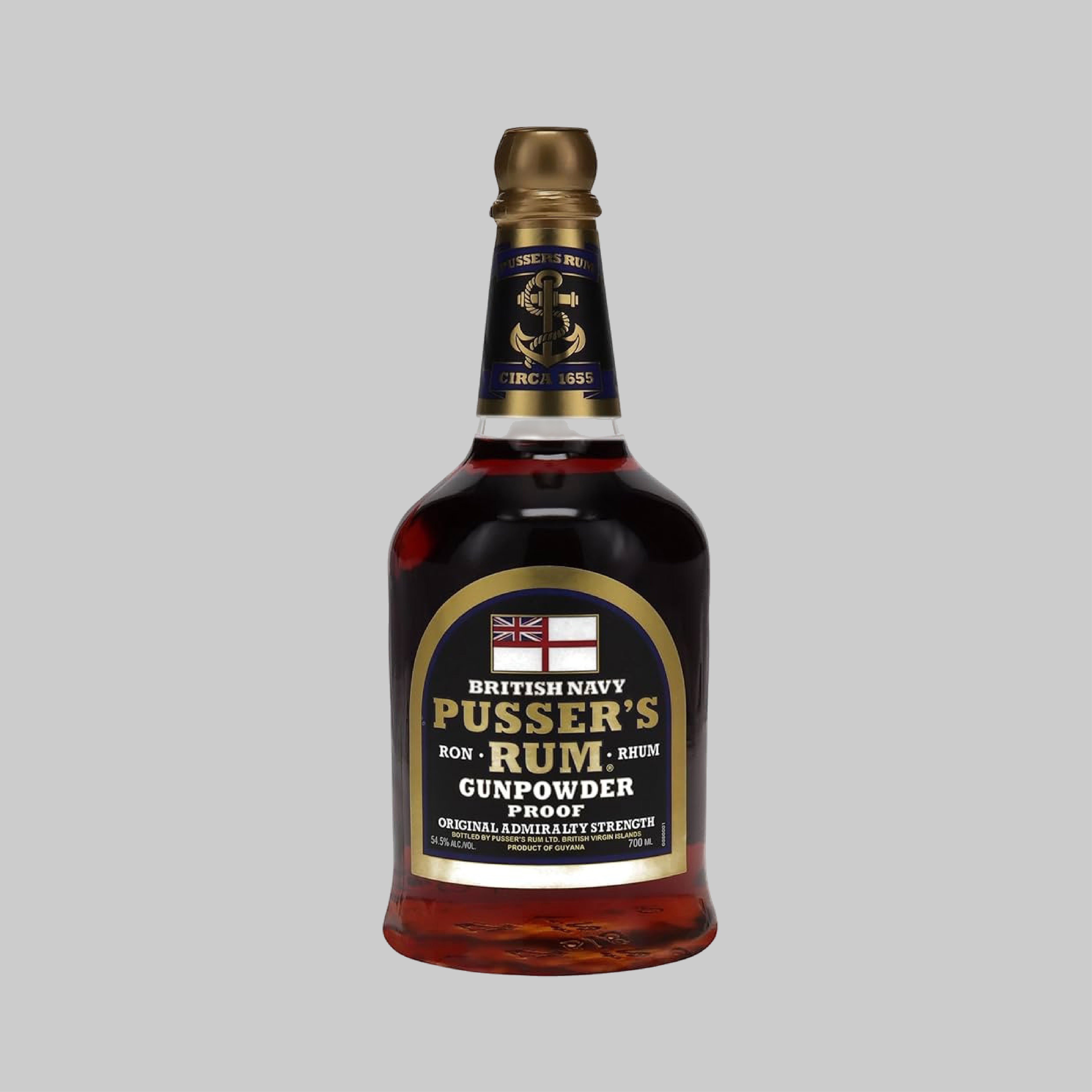 Pusser's Gunpowder Proof British Navy Rum 700ml 54.5% | TIME2DRINK